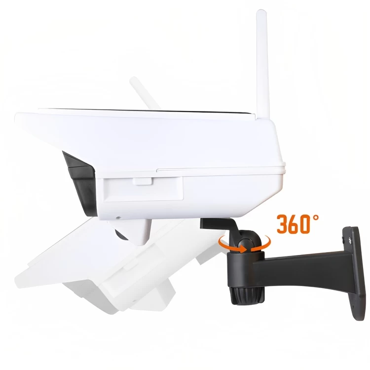 كشاف ليد يعمل بالطاقة الشمسية مع يريموت كنترول - ابيض